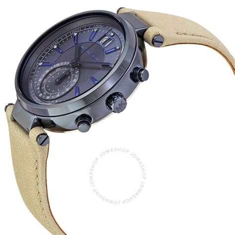 michael kors sawyer chronograph blue dial ladies watches
